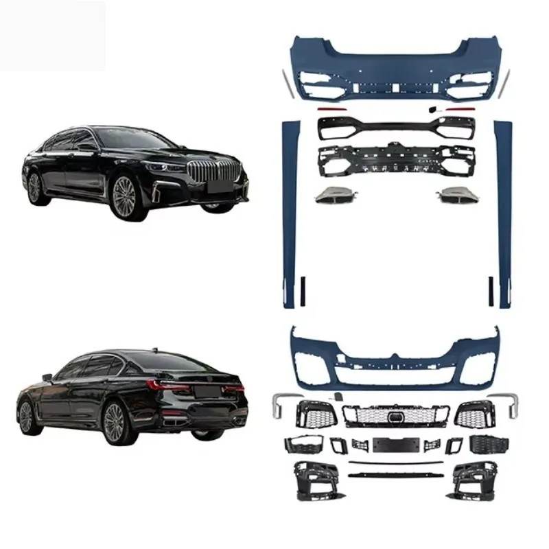 

Manufacturing Source Full Body Kit Front Rear Bumper Grille for 7 Series G12 20-22 Executive to Sport Style