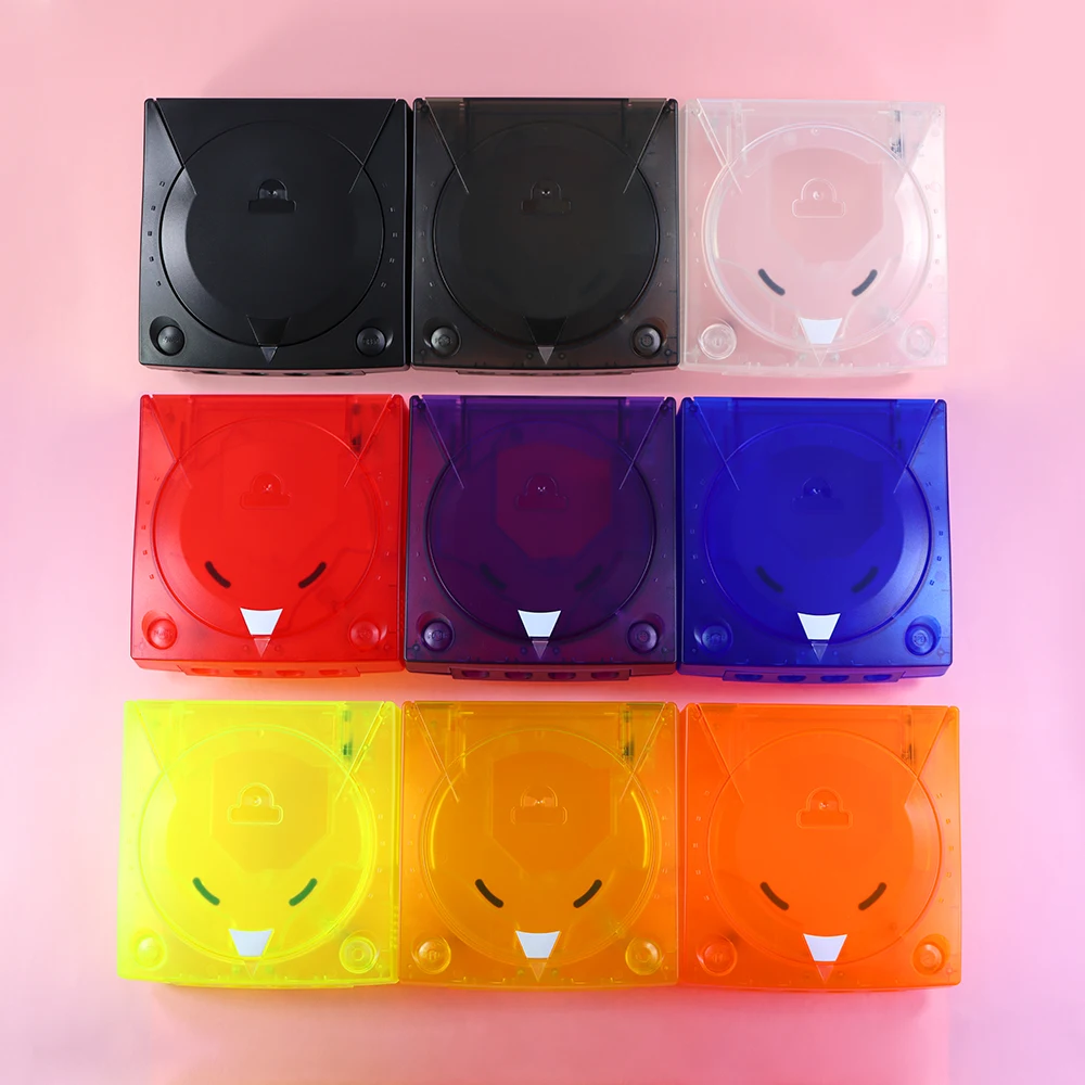 1 Buah Kotak Pelindung Konsol Game Casing Tembus Pengganti Cangkang untuk Aksesori Gaming Cangkang Pelindung DC Dreamcast SEGA
