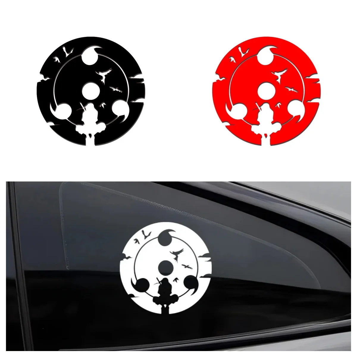 

Uchiha Itachi with Sharingan Sky Car Sticker Art Auto Motorcycle Trucks Racing SUV Bumper Laptop Suitcase Vinyl Decal