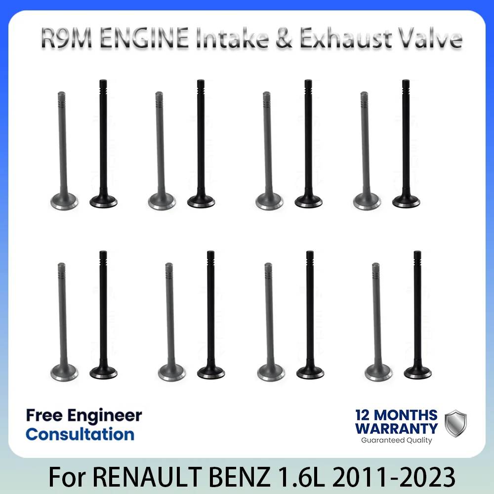 R9M ENGINE Intake & Exhaust Valve Kit For RENAULT KADJAR MEGANE TALISMAN BENZ W205 1.6L 1.6 L T L4 Diesel 2011-2023 132027372R