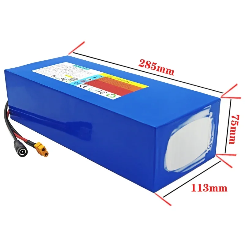 New 48V 20Ah 21700 ebike Lithium Battery Pack 20000mAh 13S4P 1200W High Power Built-in BMS For 54.6V Electric Scoote Li-ion Cell