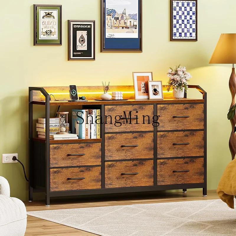 SM Multifunctional Storage Cabinet Household Bedroom Floor-to-ceiling storage cabinet with socket