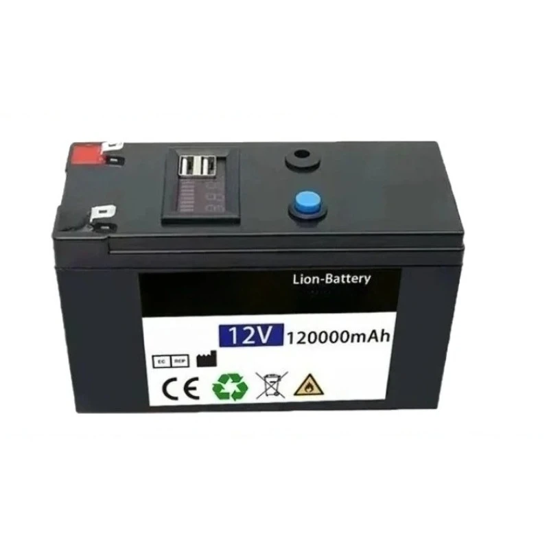 

12V 120000mAh New general-purpose Lithium Rechargeable Battery Pack for Charger Spray LED Light Battery