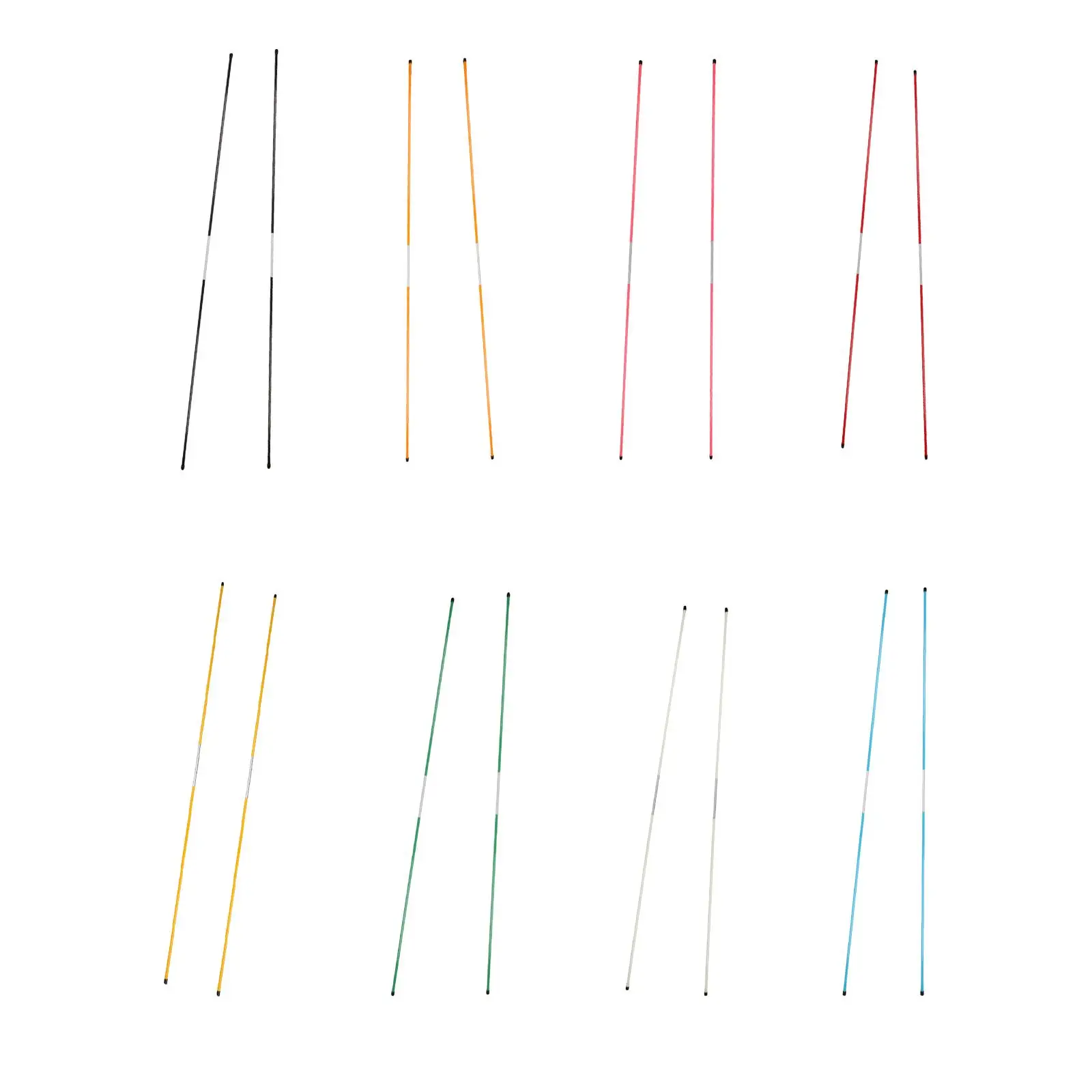 

2x Golf Alignment Stick Training Equipment for Home Practicing Beginners