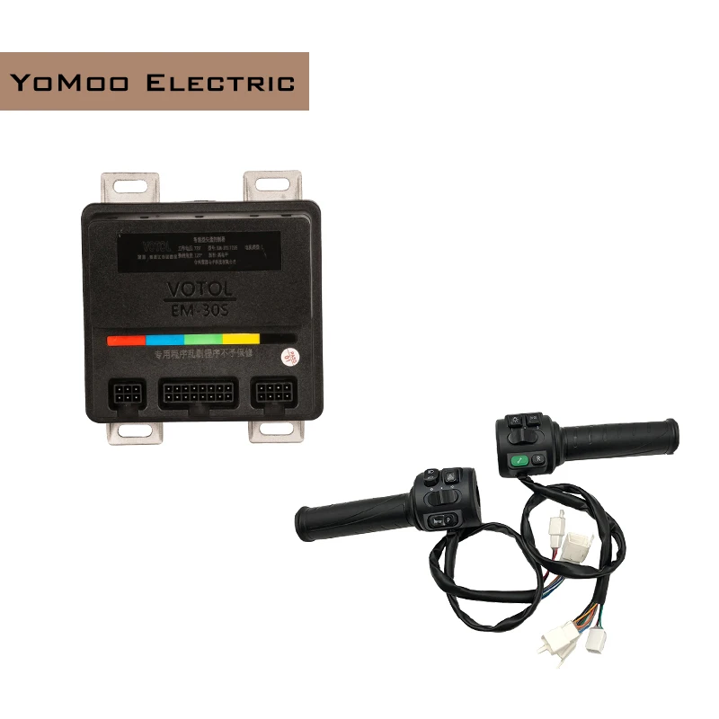 

VOTOL EM30S 72v 35A 500W-1200W Smart BLDC Sine Wave Controller Hall Type with T08 Throttle For Electric Bicycle