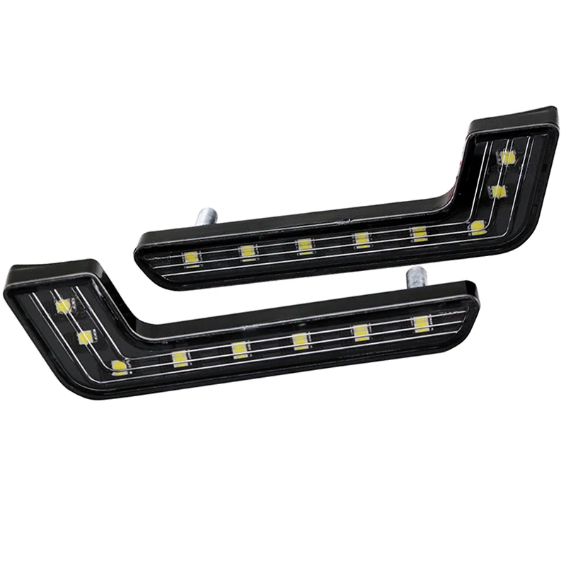 2Pcs/Set Super LED Car DRL Auto Light LED Bright Waterproof Fog Lamp Daytime Running Light L-Type With On/Off Function