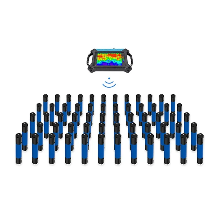 Full Wireless Combination 3D Matrix High-density Electromagnetic Exploration System with 6 Geophysical Probes