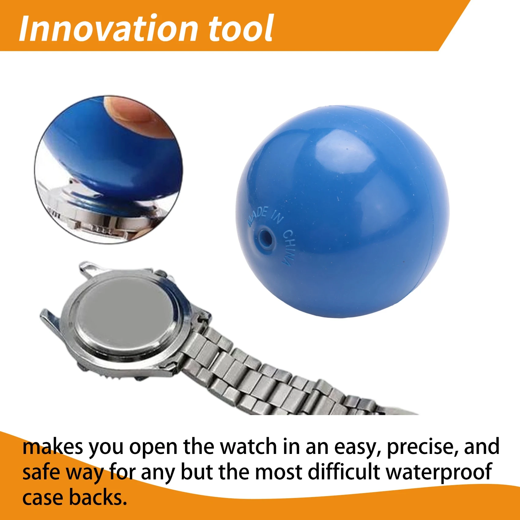 DT38 Watch Back Case Opener Type Cover Remover Opening Tool Mini Play Ball Kit-Color Random