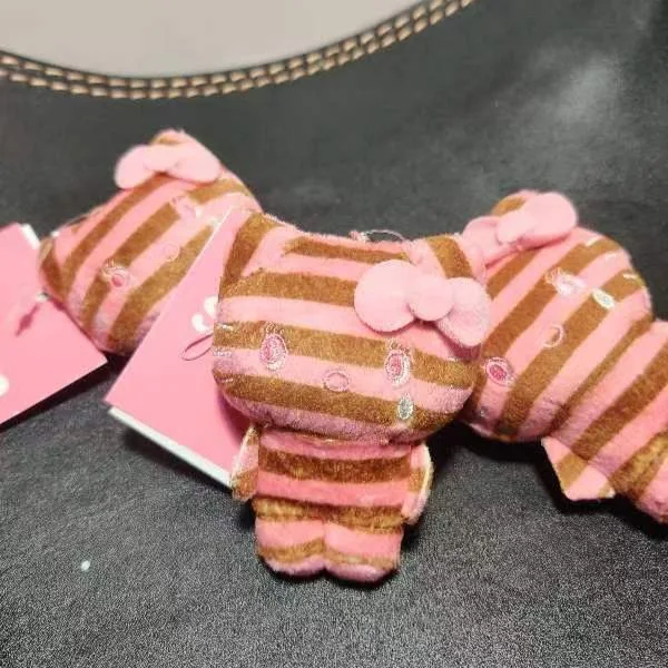 Figure Anime Hellokittys Cartoon Portachiavi di peluche Simpatici animali Kitty Cat Peluche Portachiavi Ciondolo Peluche Bambola Regali per ragazze