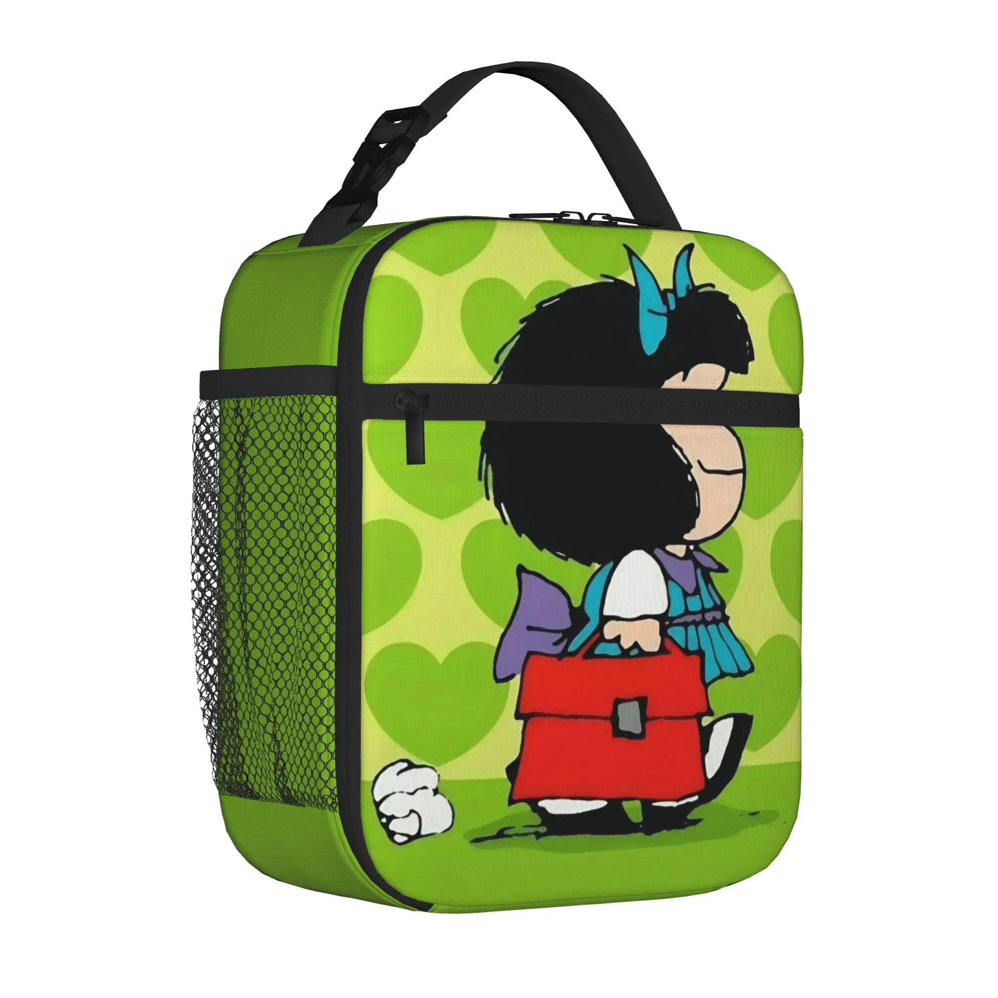 Cartoon M-Mafaldas Thermal Insulated Lunch Bag for Office  Portable Food Bag Container Cooler Thermal Lunch Boxes