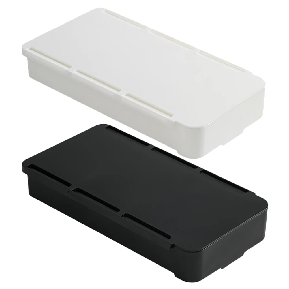 

2pcs Under Desk Drawer Storage Organizer Large Capacity Hidden Desk Drawer For Stationery Cosmetics Jewelry Hips