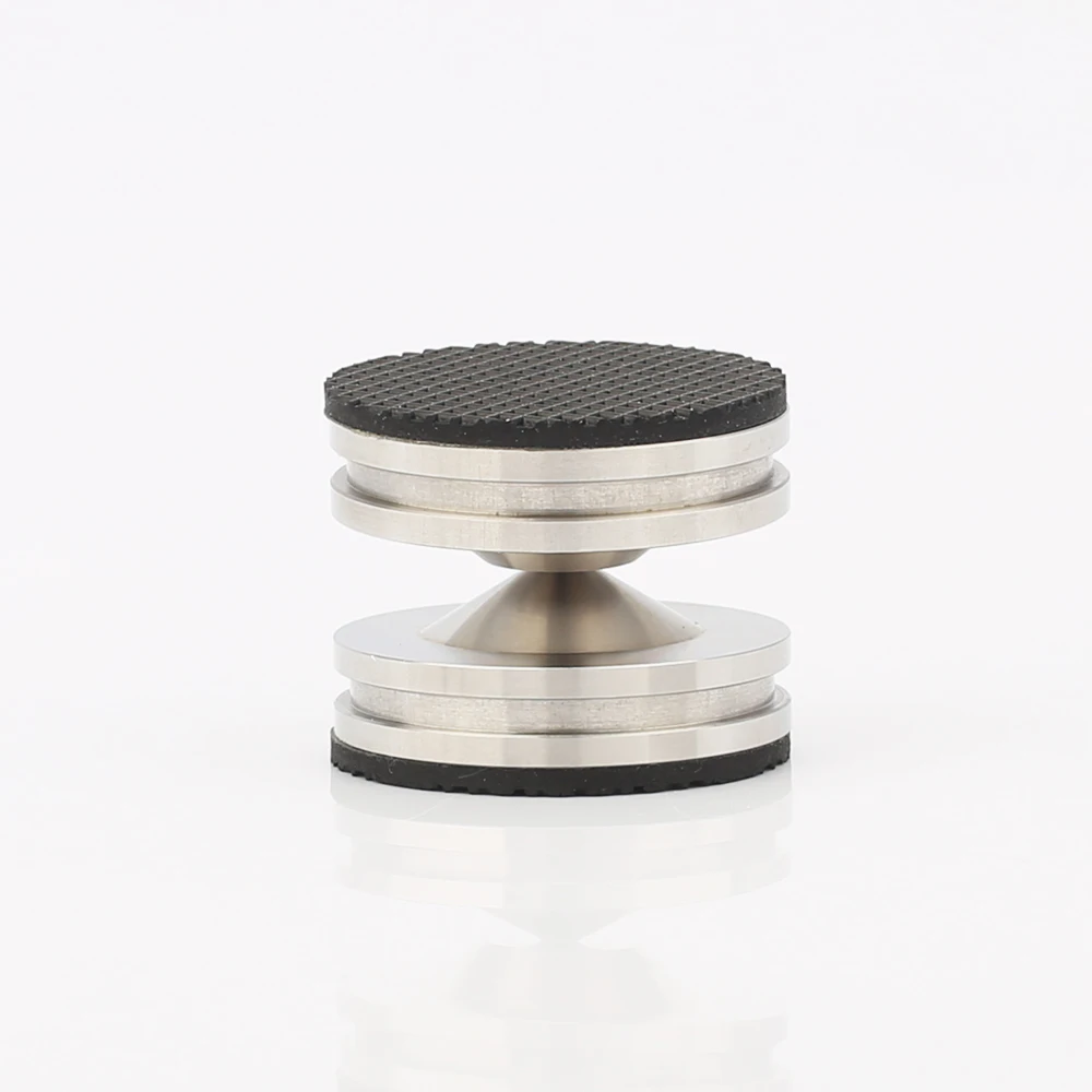 4 sets hoogwaardige roestvrijstalen luidsprekerstandaard HiFi Audio Luidsprekerisolatie Spike Stand Voeten Pads Basis