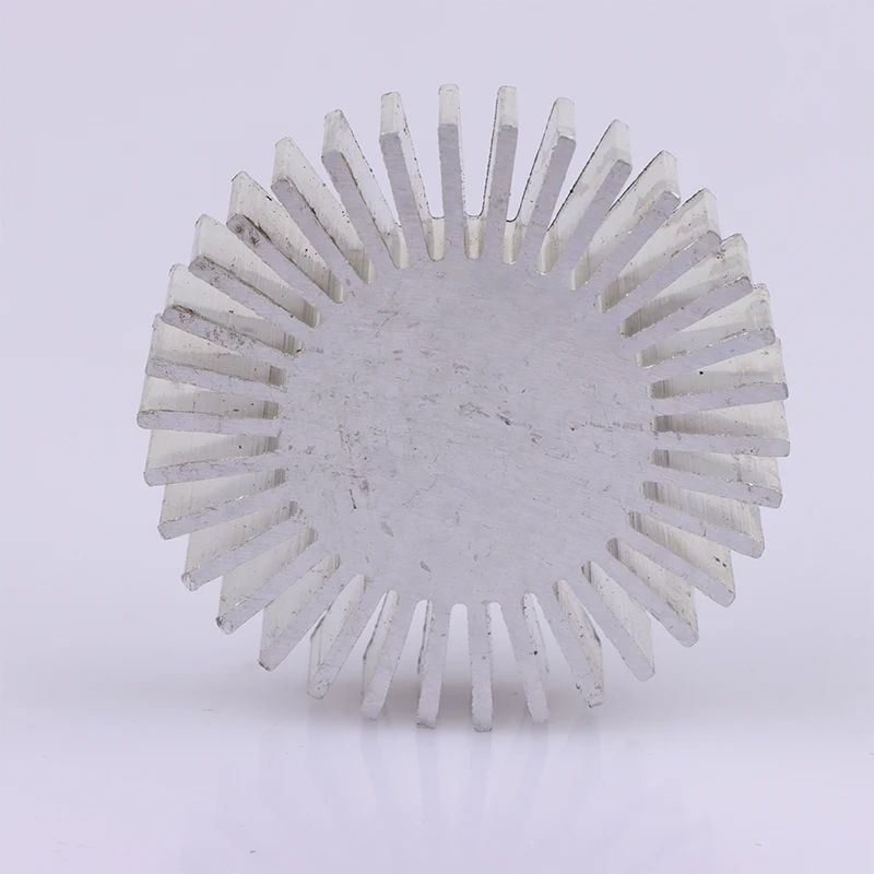 * Hot Sale COB Radiator Diameter 50mm 3~7W High Power Led Heatsink Sunflower Solid Radiator Round Alloy Aluminum