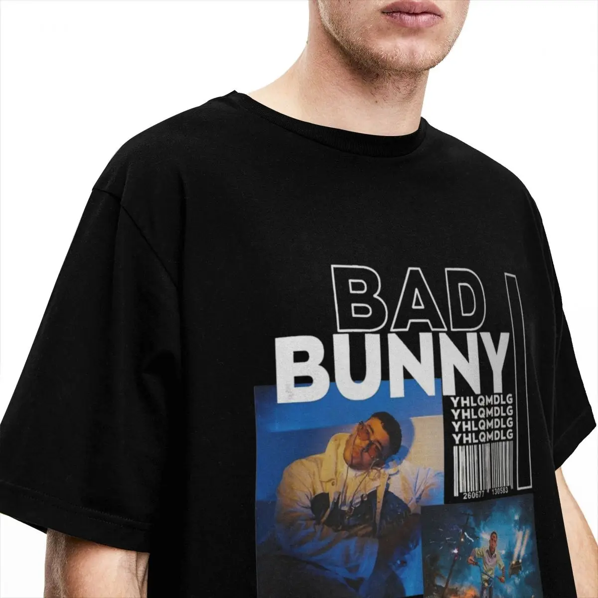 Men Women Bad Bunny Trap Music Singer T Shirt Merch Novelty Cotton T Shirt Tee Clothing Printed