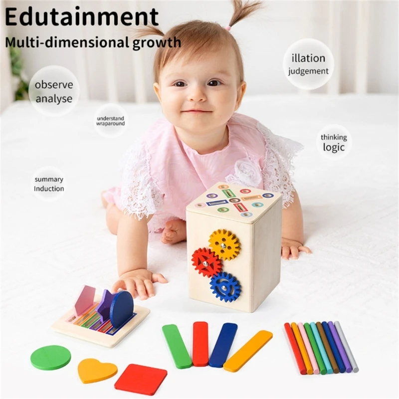 ของเล่นสีและรูปร่างการศึกษาสำหรับเด็กวัยหัดเดิน 1-3 การนับเกมการพัฒนาทักษะยนต์ดี