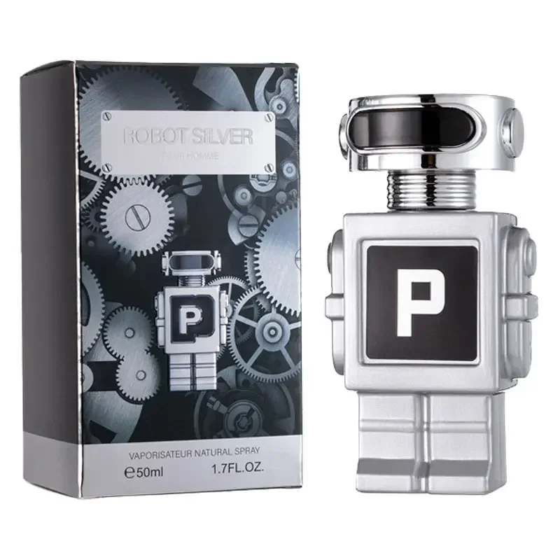 50ml/100ml Original Hombre alta calidad Colonia árabe Robot Perfume para Hombre regalo de Navidad juego de Spray corporal para el cabello Perfumes para mujer