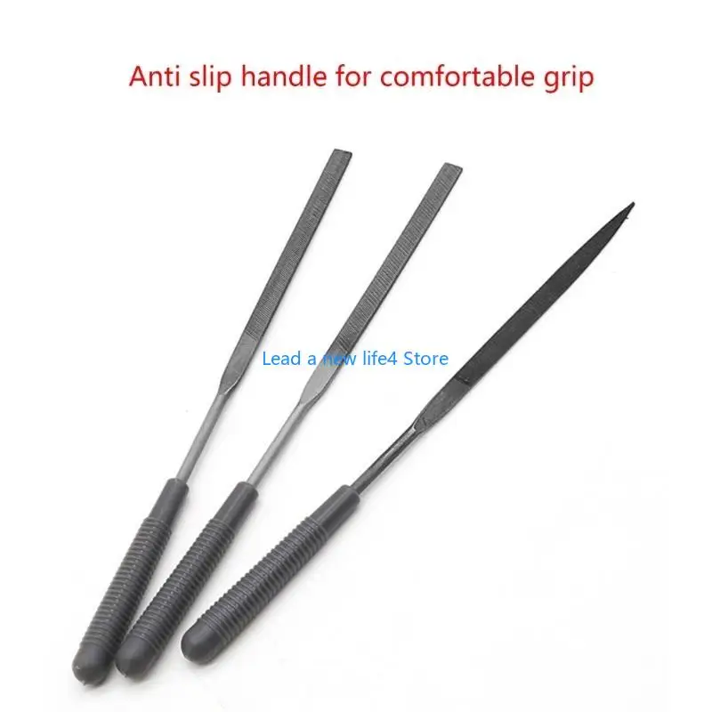 Y55E 12pcs Arquivo metal duro metal 160 mm
