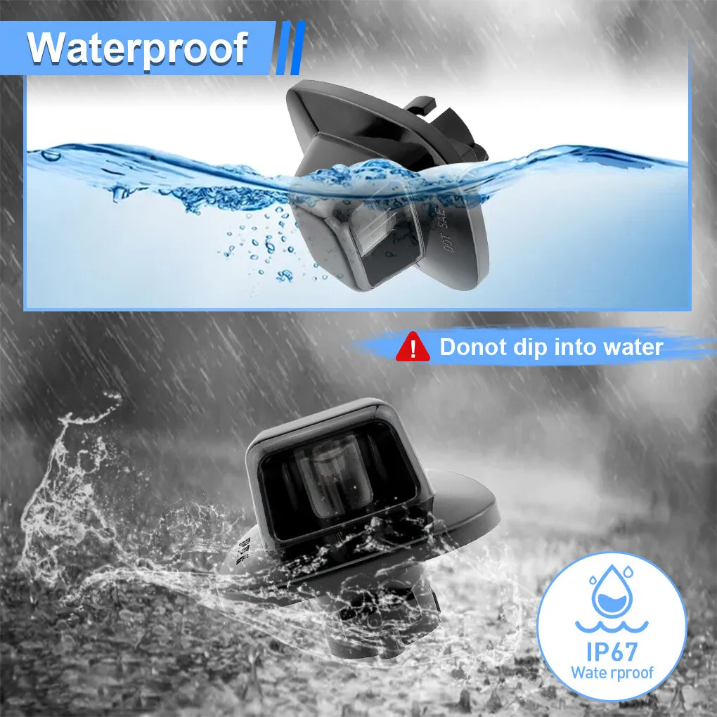 Winetis 2 قطعة لسيارة تشيفي شيفروليه جي إم سي C/K الضواحي تاهو يوكون 6000K أبيض LED كروم مصباح علامة رقم مصابيح لوحة الترخيص #4