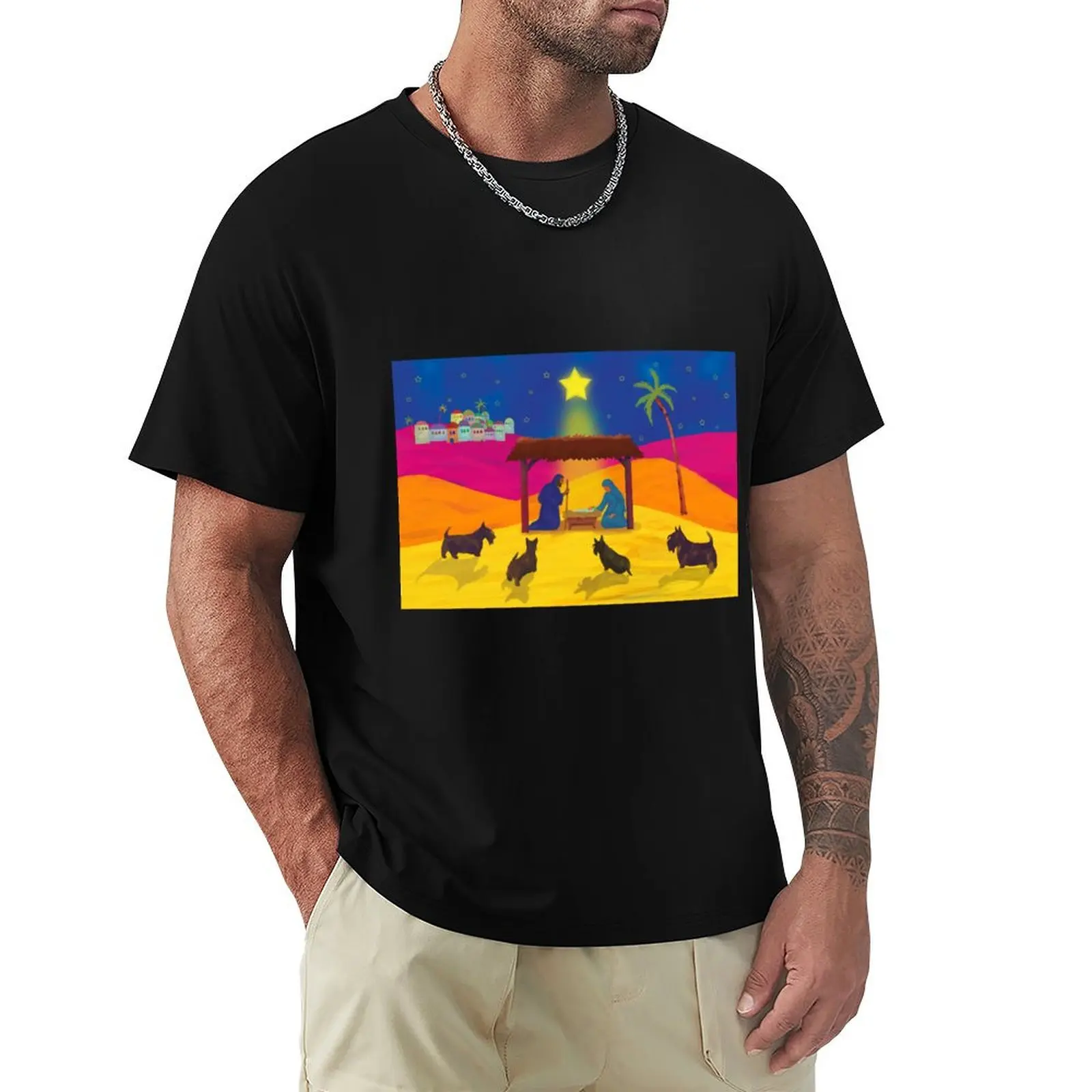 The Nativity Copyright ? BonniePortraits on Redbubble.com T-Shirt man t shirt designer T-Shirt