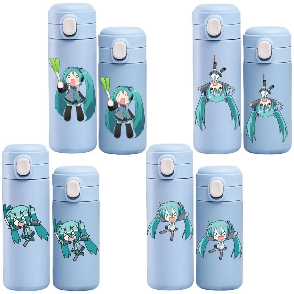 Anime Figures Hatsune Miku Series Thermos Cup Portable Water Bottle 320Ml/420Ml Stainless Steel Insulated Cups Thermocup Gift