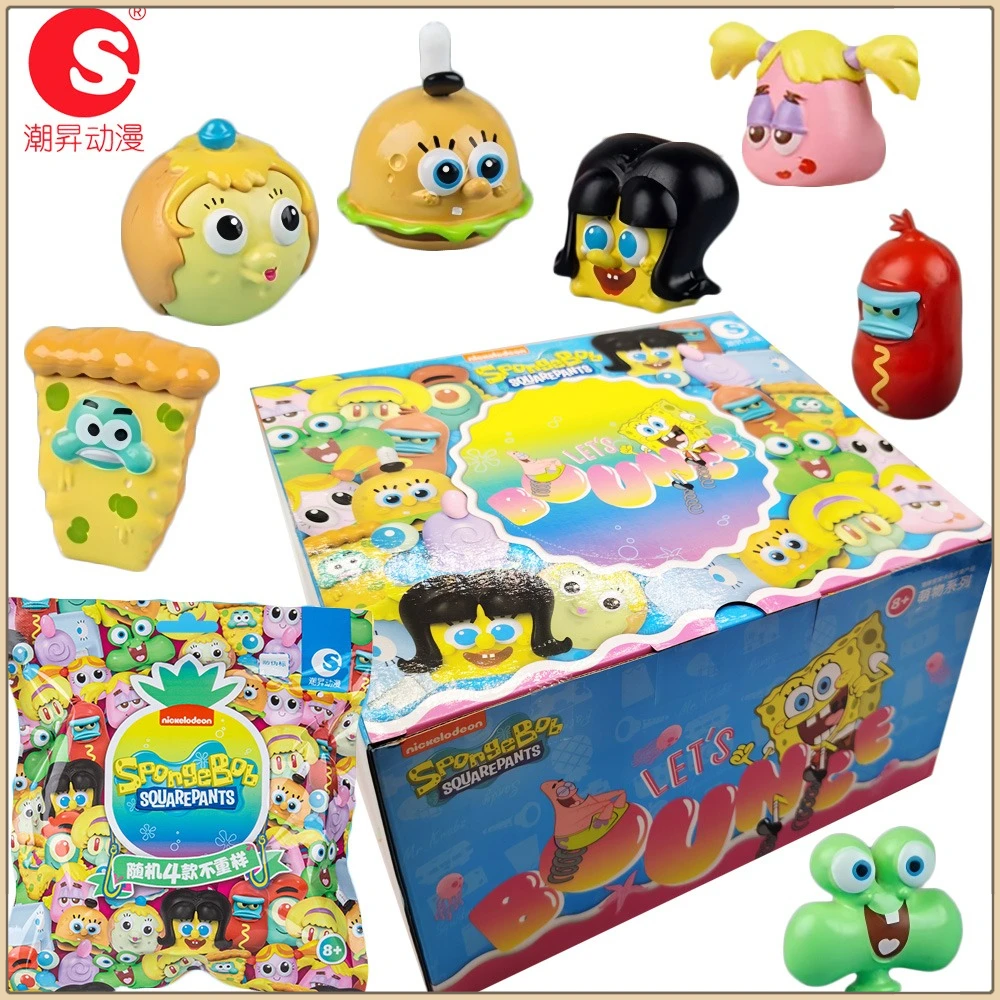 

New Genuine SpongeBob SquarePants Series Mini Blind Box Adorable Model Decorations Funny Toys Children's Birthday Surprise Gifts