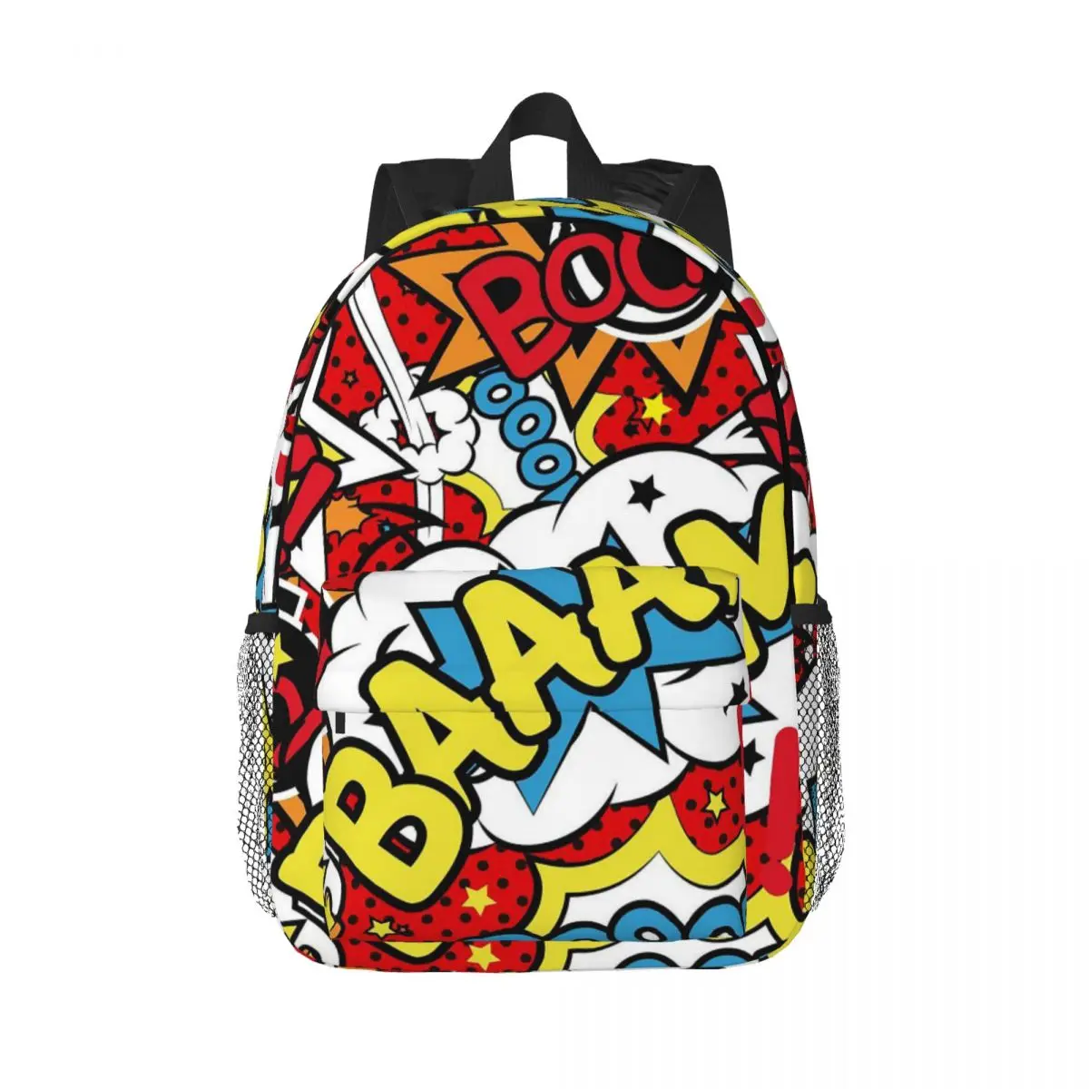 

Comic Pop Art Explosions Pattern Backpack Hot Sale Daypack Boys Girls BookBag Shoulder Bags for Men Women Children School Bag
