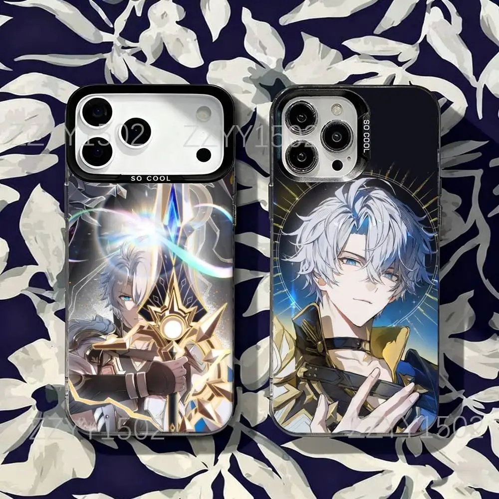 

H-Honkai Star Rail Phainon Phone Case For iPhone 17,16,15,14,13,12,X,8,Pro,Max,Plus,SE4,Air,Mini HD Black IMD Matte