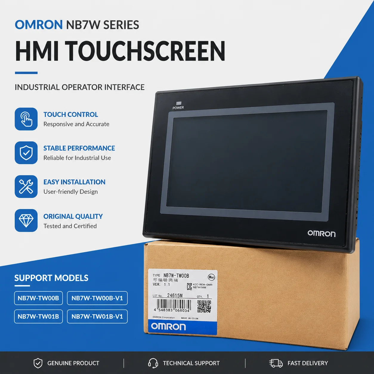 Omron Touchscreen NB7W-TW00B NB7W-TW00B-V1 NB7W-TW01B NB7W-TW10B