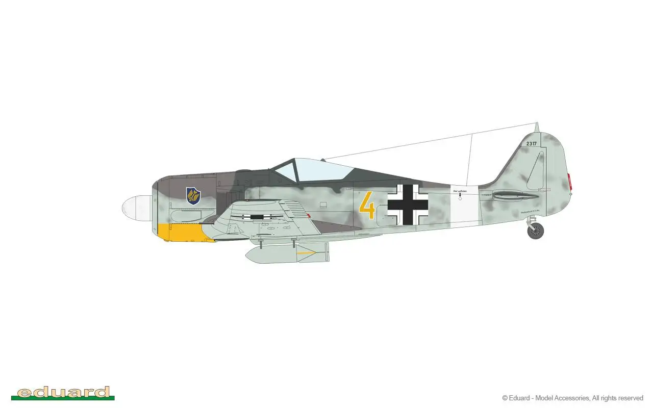 Modelo plástico educacional, Weekend Edition, 84117, 48, Fw190A-4