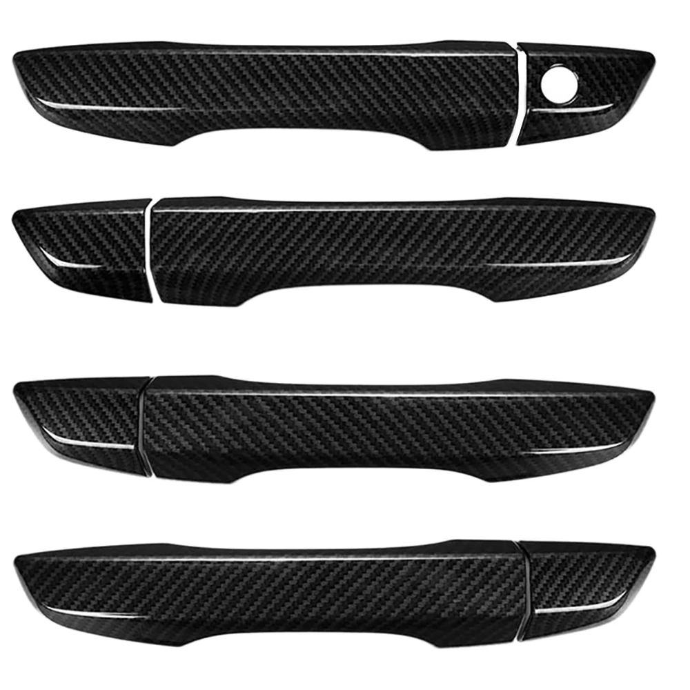 Carbon Fiber Car Door Handle Cover for Honda Civic 2016-2021 Fit No Keyless Holes