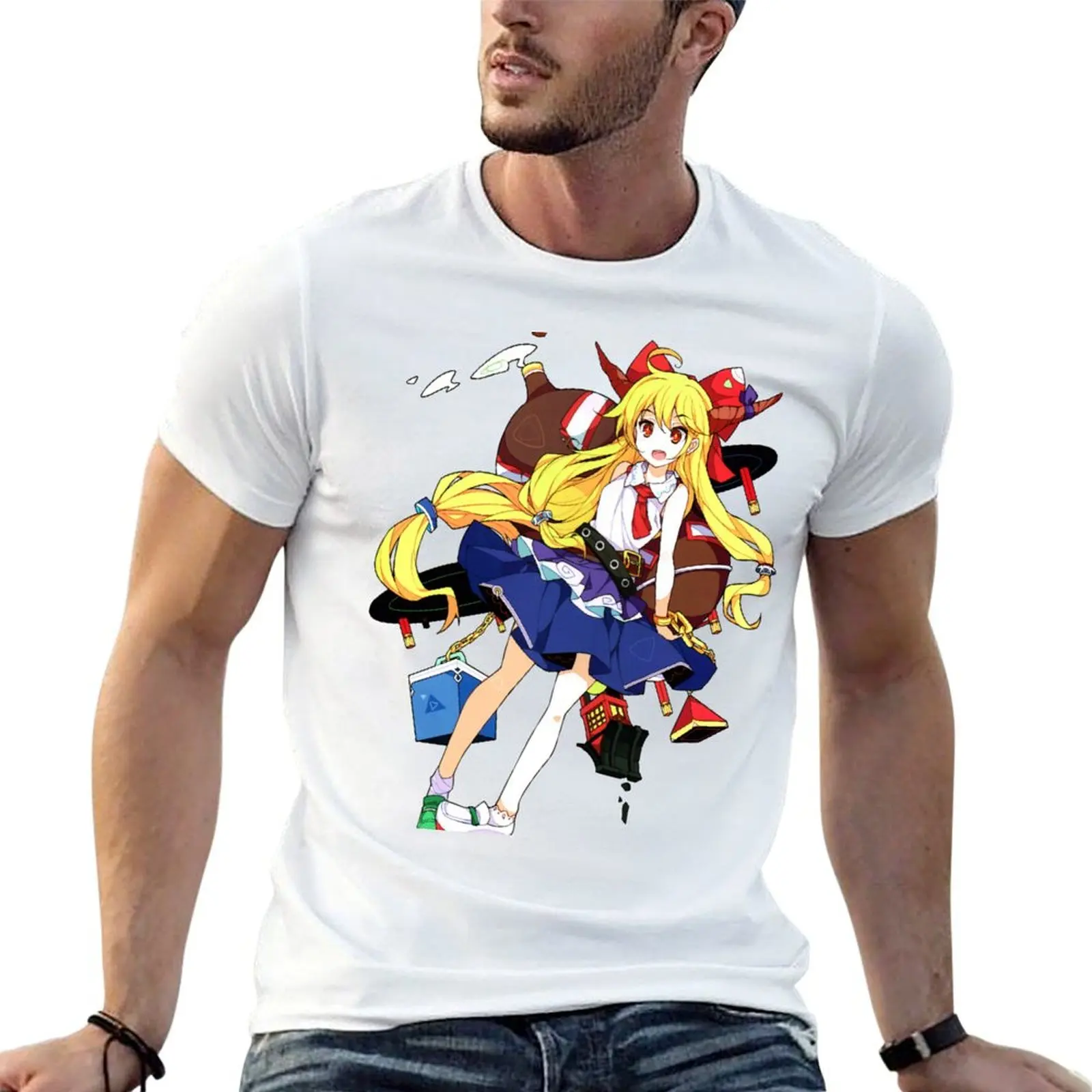 

Ibuki T-Shirt shirt Suika shirts print - t t Project Touhou man custom funny