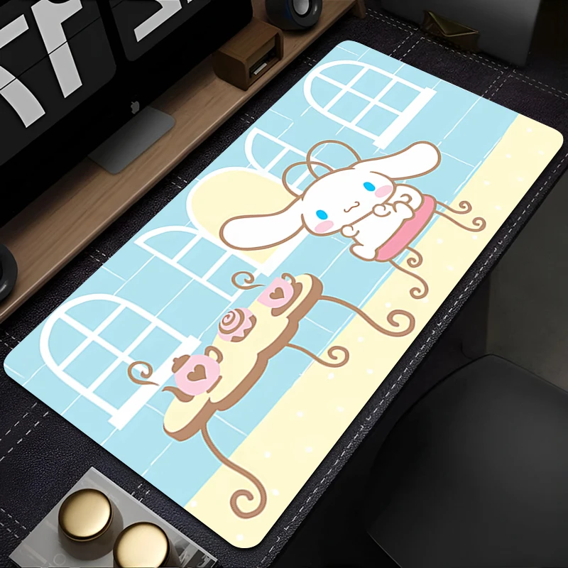 Pattern Game Mousepad Pad Rubber Mouse Mat Desk Gaming Non Slip Table Mat PC Gamer Cabinet C-cinnamoroll Mousepad Keyboard Pad