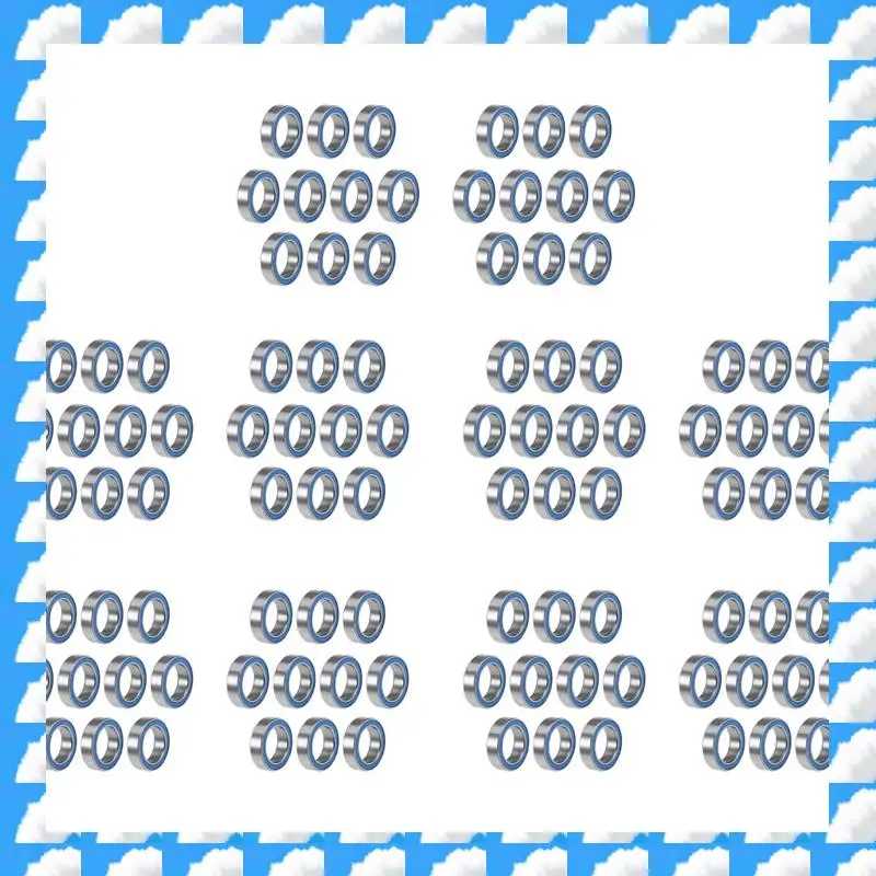 ONGE 100 قطعة 6700-2RS جودة عالية 6700 2RS 10X15x4 مللي متر ختم مصغر كرة أخدود عميقة تحمل ، أزرق