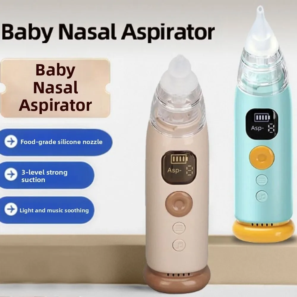 9th Gear Suction Power Nasal Aspirator Retractable Suction Low Noise Electric Nasal Aspirator HD Display Long Lasting