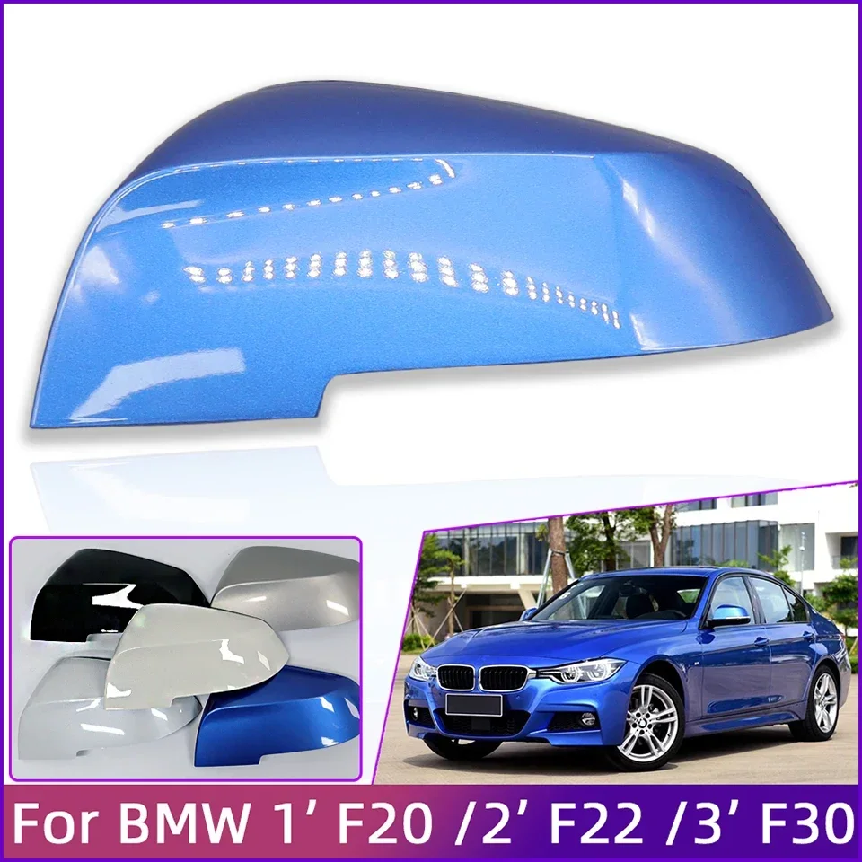 Car Rearview Mirror Cover Cap for BMW 1 3 4 Series 318 320 328 2012-2018 2 Series 2014-2018 X1 E84 2013-2016 Painted For F20 F30