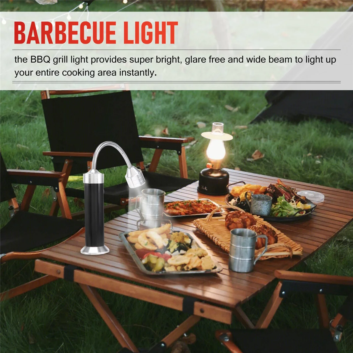 

2025 2 упаковки, светильник для гриля для барбекю, магнитный, регулируемый на 360 градусов, светильник для барбекю, погода, уличные фонари для гриля, аксессуары для барбекю, набор инструментов