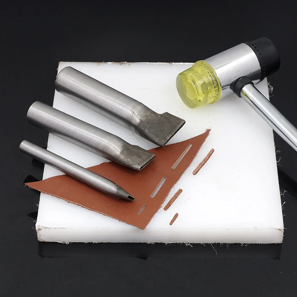 Leather Hollow Punch Tool 2mm Oval Shape for Belt Watch Band Hole Punching Suitable for Soft Materials DIY Leatherwork