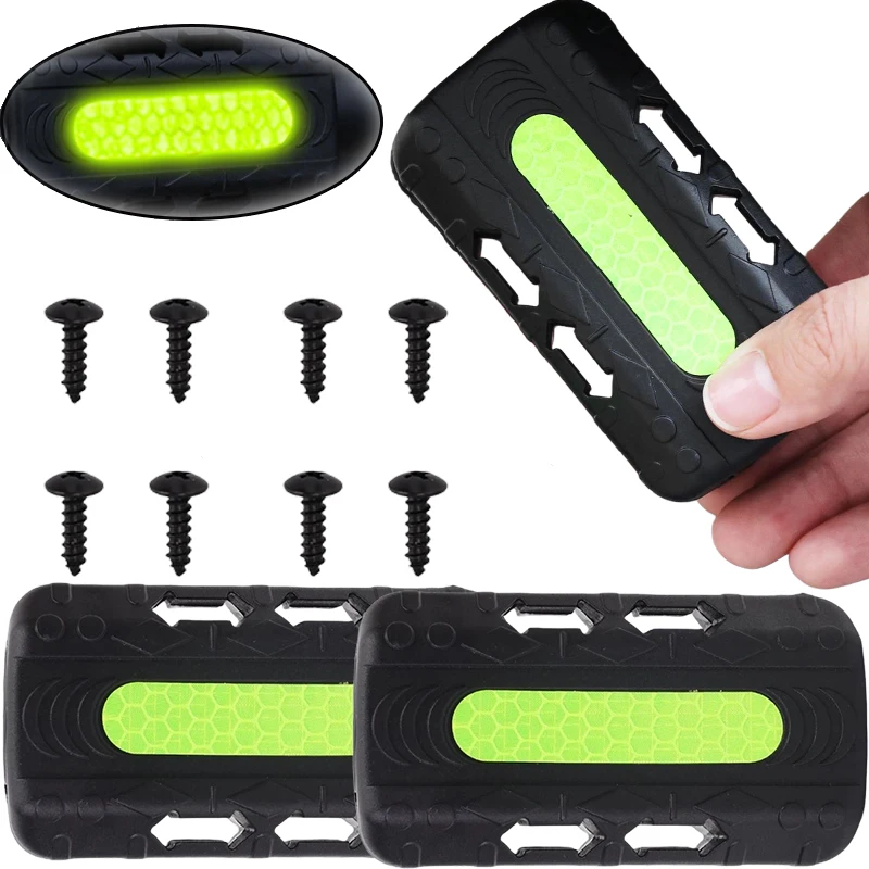 

Universal Motorcycle Bumper Reflective Blocks Crash Protection Anti-Scratch Plastic Pads Engine Anti Drop Guard 1-2Pcs