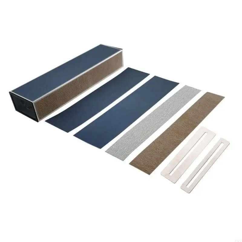 Guards Luthier Tool Set Guitar Fret Sanding Leveler with Sandpaper & Fingerboard
