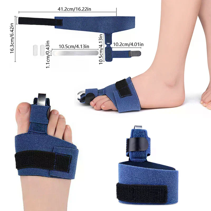 1PCS 1Pcs Toe Corrector Fracture Fixator Orthotics Foot Bone Thumb Adjuster Correction Soft Pedicure Socks Bunion Straightener
