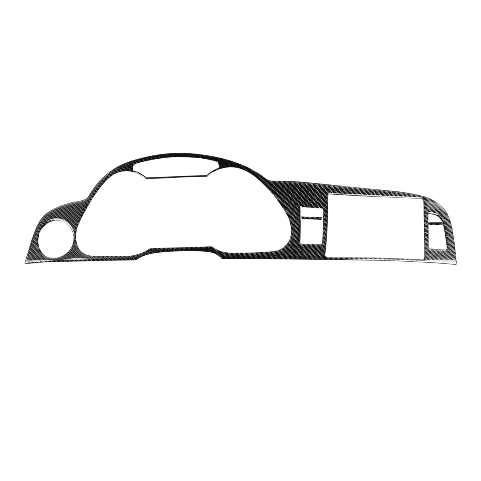 Para audi a6 s6 c6 2005-2011 instrumento de fibra de carbono velocímetro painel de navegação acessórios do carro adesivos decorativos interiores