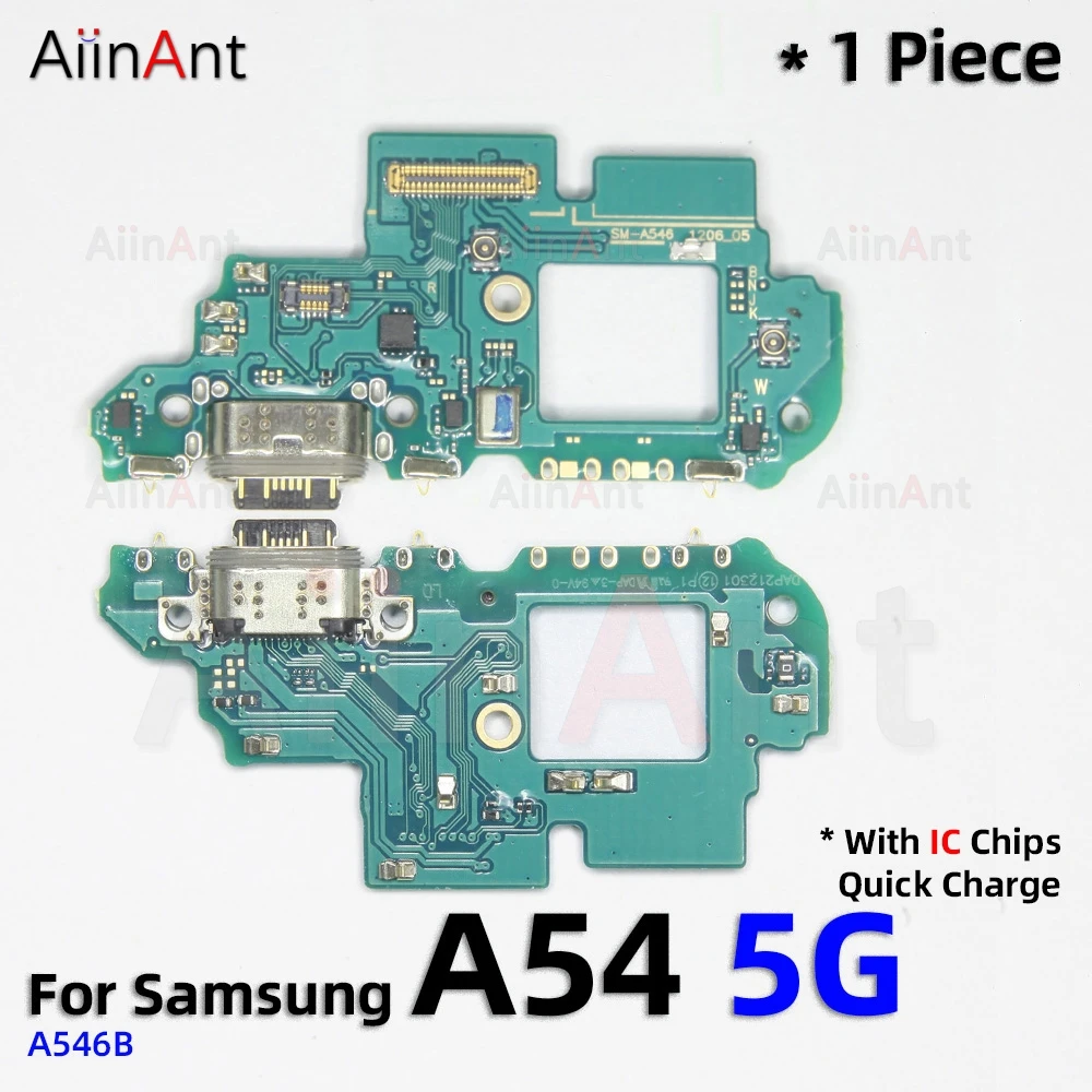 Dock USB Charger Quick Charging Port Connector Board Flex Cable For Samsung Galaxy A50 A50S A51 A52 A52s A53 A54 A55 4G 5G Parts