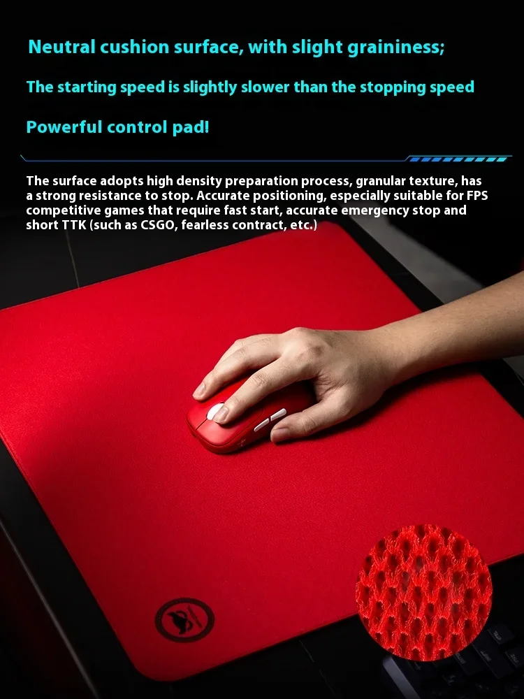 WAIZOWL Falcon Gaming Mousepad Granular Sensation PU Foam Primer Neutral Surface Non-Slip Mouse Pad Super Large For Gamer Gifts