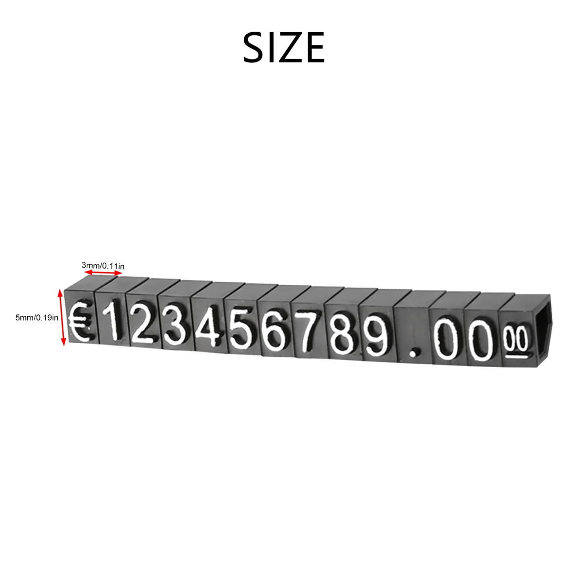 30 مجموعة من علامات عرض الأسعار للمكعبات البلاستيكية، متجر ملصقات إطار حامل أرقام قابل للتعديل