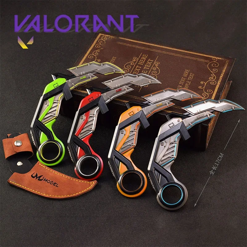 

17cm Valorant RGX Graphics Card Claw Cutters Weapon Model with Holster All Metal Knife Toy Sword Cosplay Prop Ornament Boys Gift