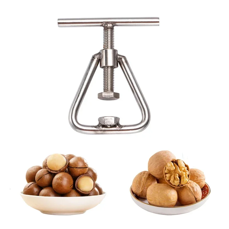 Nuevo abridor de nueces Manual de Metal, máquina cracker, herramienta de cocina para nueces, desgranadora de acero, accesorios para macadamia