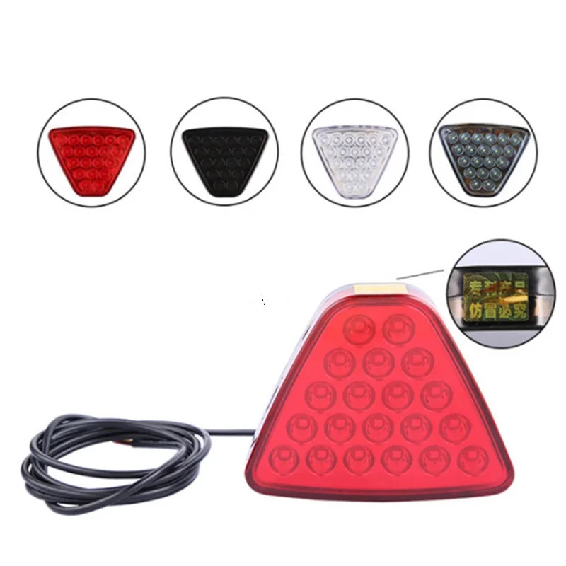 

F1 Triangle Style Light Car Pilot Stop Safety Lights Sporty Rear Third Brake Light Auto Tail Warning Brake Signal Lamp 12V