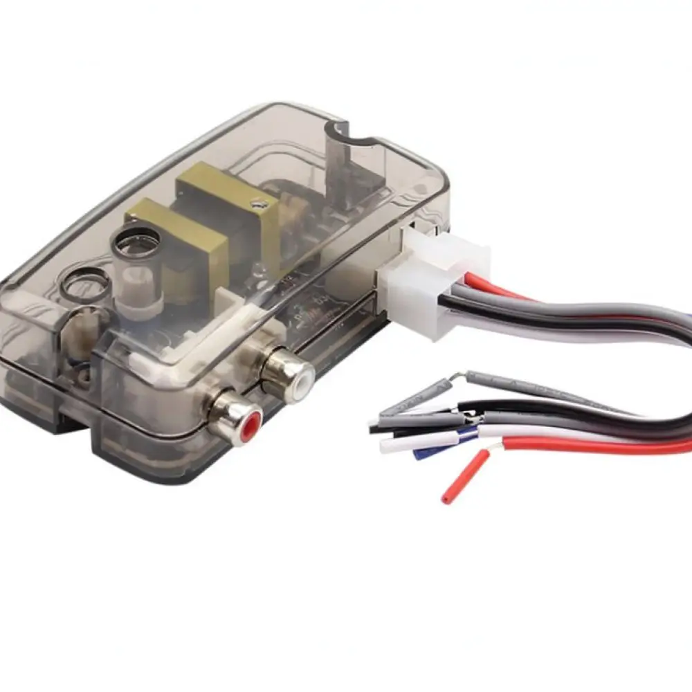 Car Audio Adapter High To Low Level Converter RCA Signal Output Connector For Vehicle Amplifier Subwoofer Installation