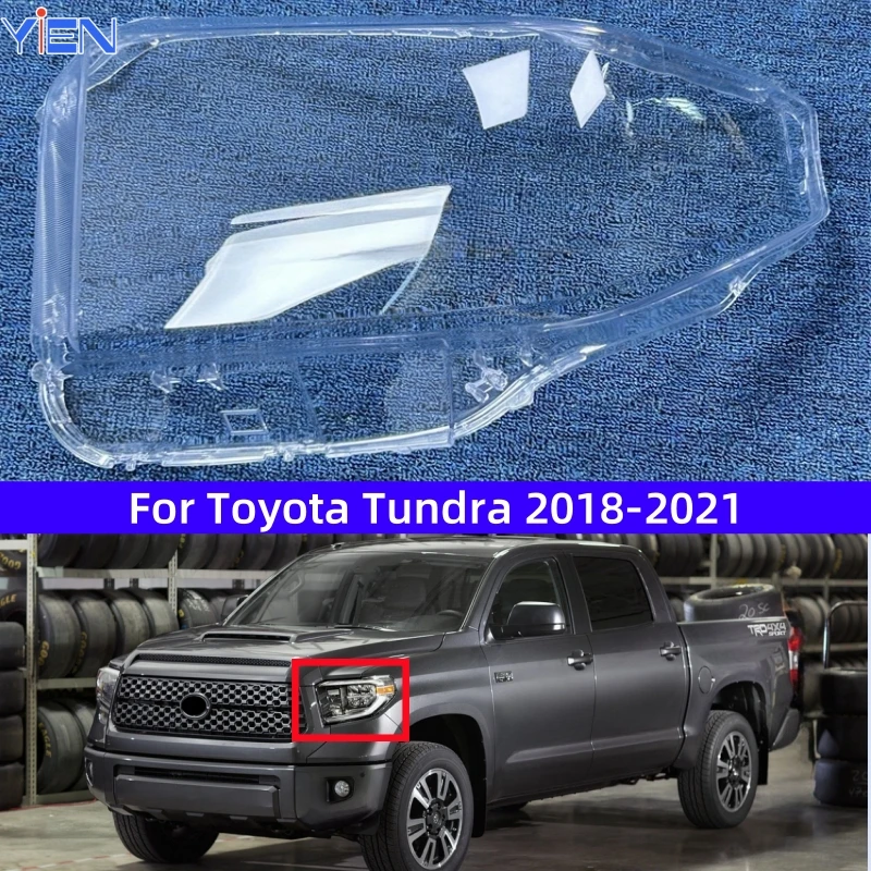 

For Toyota Tundra 2018 2019 2020 2021 Headlight Cover Lampshade Case Headlamp Shell Plexiglass Replace Original Lens