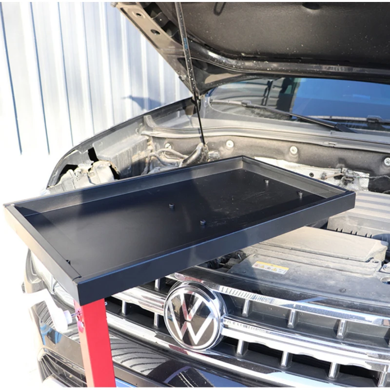 

Cart Tools Cart with Wheels Toolbox Tray Car Maintenance Workbench Storage Rack Garage Workbench Accessories